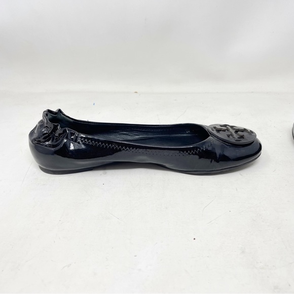 Tory Burch Reva Black Patent Leather Ballet Flats Women's Size 9.5 - Picture 5 of 6